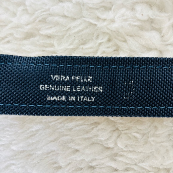 Versace Vtg Yellow Suede Vera Pelle Genuine Leather Belt with Silver Buckle 36 - Picture 4 of 16